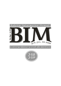Edi&ccedil;&atilde;o n&ordm; 348 e 349 - Tribunal de Justi&ccedil;a do Estado do Rio Grande