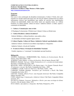 COMUNICAÇÃO E CULTURA II (2009