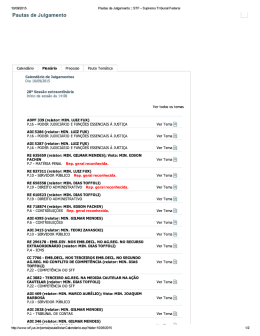 Pautas de Julgamento