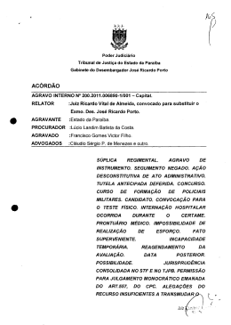AC&Oacute;RD&Atilde;O - Tribunal de Justi&ccedil;a da Para&iacute;ba