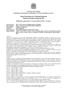 14 horas - Tribunal Regional Eleitoral do Rio Grande do Sul