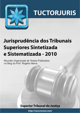 PDF com a Jurisprudência Sistematizada do STJ