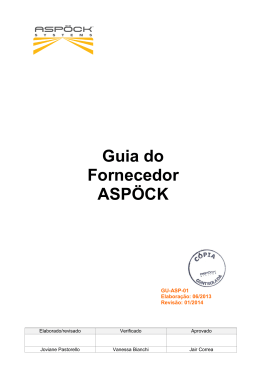 Guia do fornecedor Rev. 01 - 2014