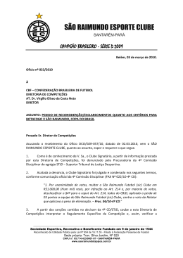 Veja a &iacute;ntegra do of&iacute;cio do S&atilde;o Raimundo