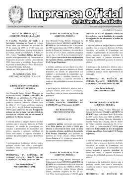 Imprensa Oficial - Prefeitura de Atibaia