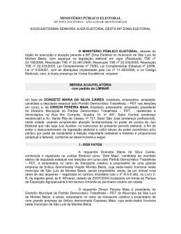 excelent&iacute;ssima senhora juiza eleitoral desta 80&ordf; zona eleitoral