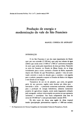 Produ&ccedil;&atilde;o de energia e - Revista de Economia Pol&iacute;tica