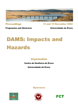 DAMS: Impacts and - Centro de Geofísica de Évora