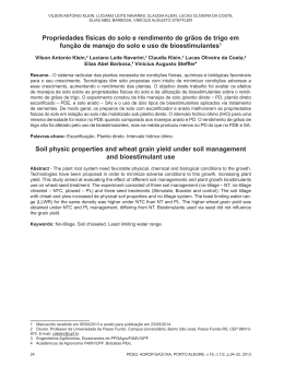 Propriedades f&iacute;sicas do solo e rendimento de gr&atilde;os de trigo em