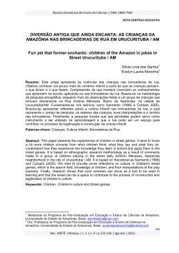 DIVERS&Atilde;O ANTIGA QUE AINDA ENCANTA: AS CRIAN&Ccedil;AS DA