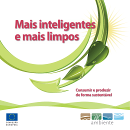 Mais inteligentes e mais limpos