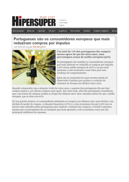 Portugueses s&atilde;o os consumidores europeus que mais