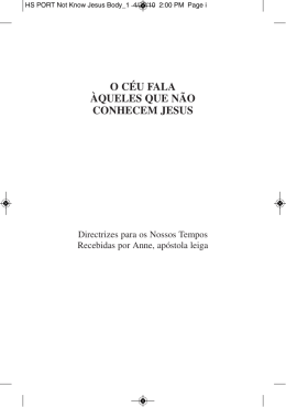 o céu fala àqueles que não conhecem jesus