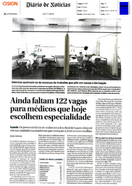 Ainda faltam 122 vagas para m&eacute;dicos que hoje escolhem