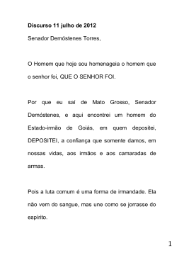 Senador Pedro Taques declara que votou pela cassação de