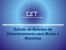 Estudo de Bols&otilde;es de Estacionamento para Motos e