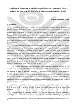 A elabora&ccedil;&atilde;o da palavra: os trabalhos constituintes