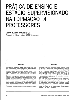 PRÁricA DE ENsiNo E - Fundação Carlos Chagas