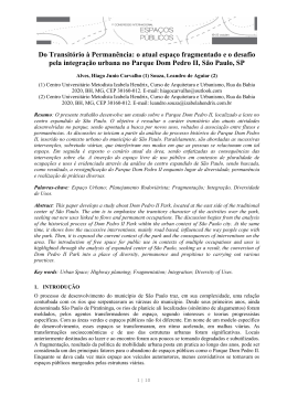 Do Transit&oacute;rio &agrave; Perman&ecirc;ncia: o atual espa&ccedil;o