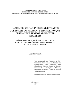 lazer, educa&ccedil;&atilde;o informal e tra&ccedil;os culturais do migrante brasileiro