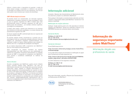 Folheto educacional para o profissional de saúde
