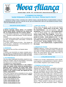 03/05/2015 - Diocese de S&atilde;o Jos&eacute; dos Campos