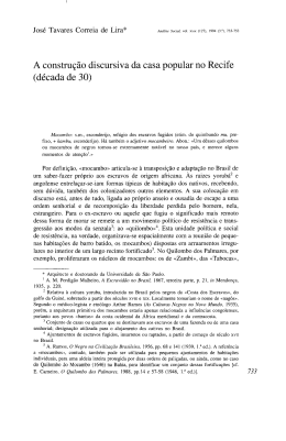 A constru&ccedil;&atilde;o discursiva da casa popular no Recife