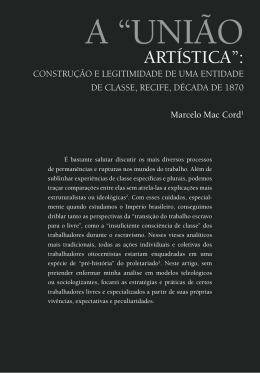 A &ldquo;Uni&atilde;o Art&iacute;stica&rdquo; - Funda&ccedil;&atilde;o Perseu Abramo