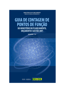 Guia de Contagem e Estimativa - Minist&eacute;rio do Planejamento