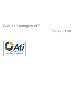 Guia de Contagem APF Vers&atilde;o 1.00 - RedeCompras