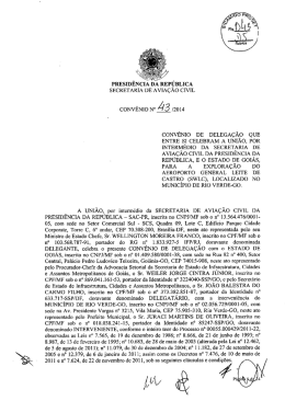 Rio Verde - Secretaria de Avia&ccedil;&atilde;o Civil