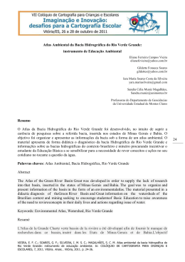 24 Atlas Ambiental da Bacia Hidrogr&aacute;fica do Rio Verde Grande