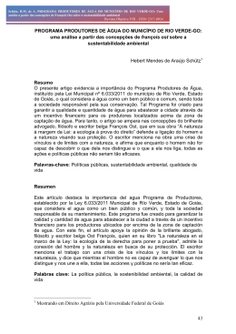 43 PROGRAMA PRODUTORES DE &Aacute;GUA DO