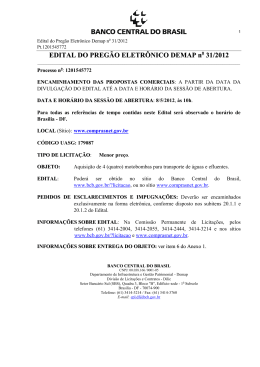 Edital completo - Banco Central do Brasil