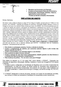 Pr&eacute;-aviso de greve