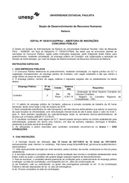 Edital DA n&ordm; 30/2015