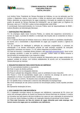 Documenta&ccedil;&atilde;o do Concurso