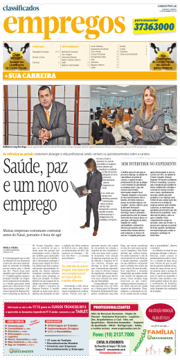 Dezembro 2011 - Jornal Correio Popular SP/Campinas