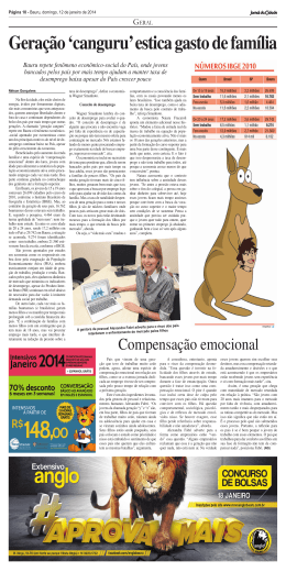 Gera&ccedil;&atilde;o `canguru` estica gasto de fam&iacute;lia