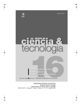 Revista de Ciência & Tecnologia