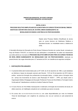 processo seletivo simplificado de alunos