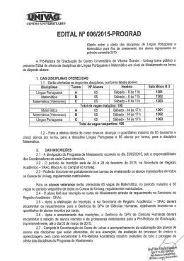 edital de nivelamento 2015/1