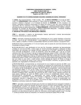 Delibera&ccedil;&otilde;es da 52&ordf; AGO