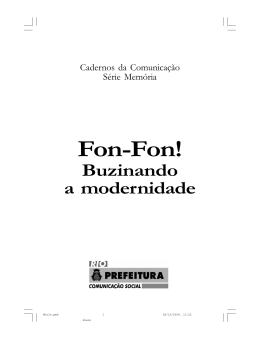 Fon-Fon! Buzinando a modernidade