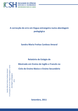 Sandra Amaral - tese