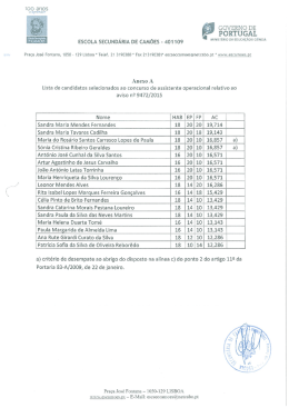 GOVERNO DE - Escola Secundária de Camões