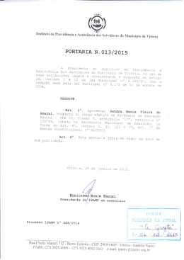 portaria n&ordm; 13/2015