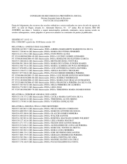 CONSELHO DE RECURSOS DA PREVIDÊNCIA SOCIAL Décima