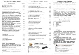 &bull; &bull; &bull; &bull; &bull; &bull; &bull; &bull; &bull; ACESS&Oacute;RIOS PARA CLARINETE