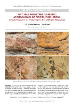 Pinturas rupestres da região arqueológica de Piripiri
